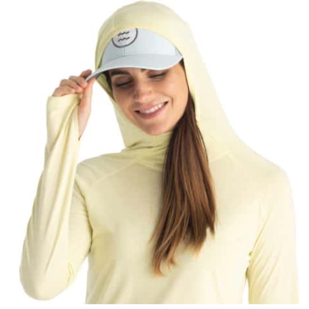 Free Fly Women's Bamboo Lightweight Hoodie II size XL in yellow